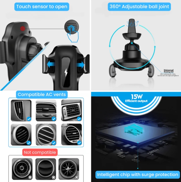 Car Wireless Phone Charger Holder
