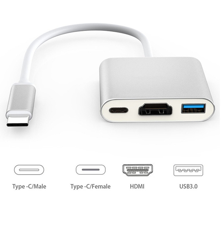 Type-c to HDMI 3 IN 1 Adapter