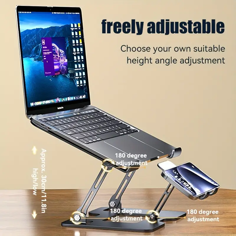 Laptop Stand with Mobile Holder