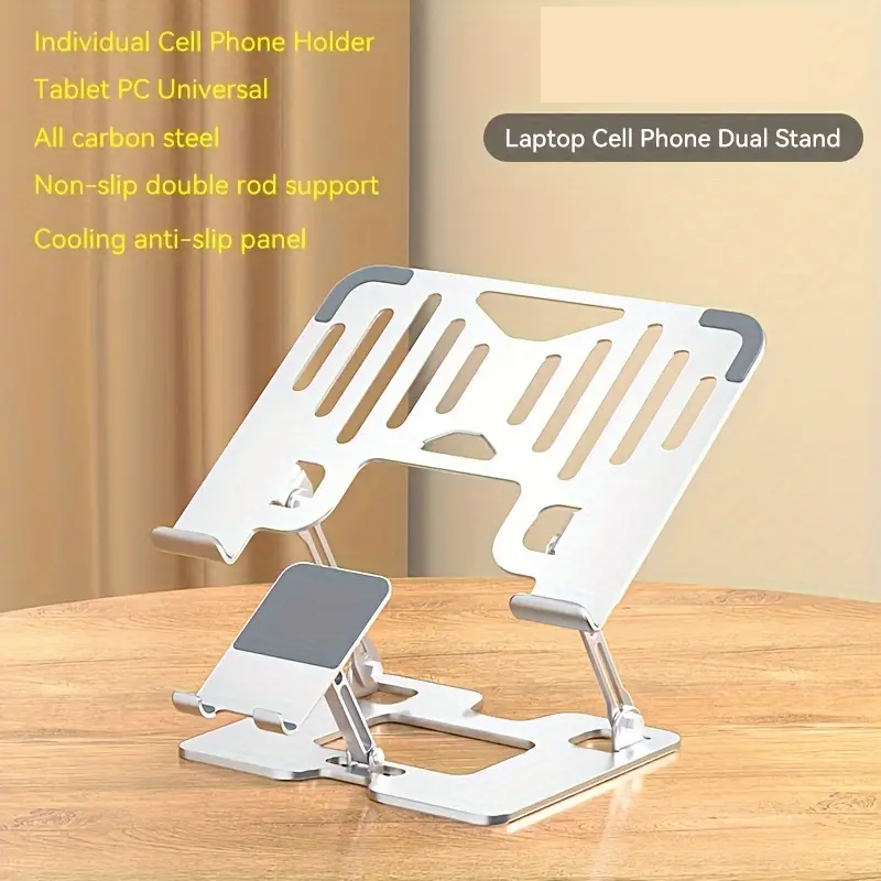 Laptop Stand with Mobile Holder