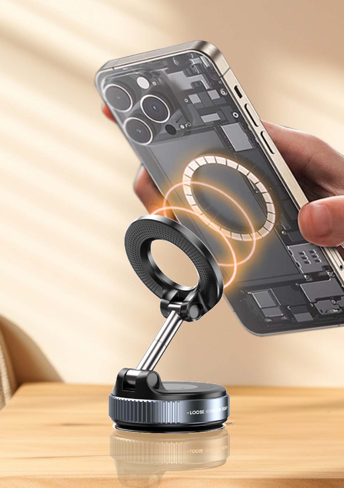 Vacuum Suction Magnetic Mobile Holder