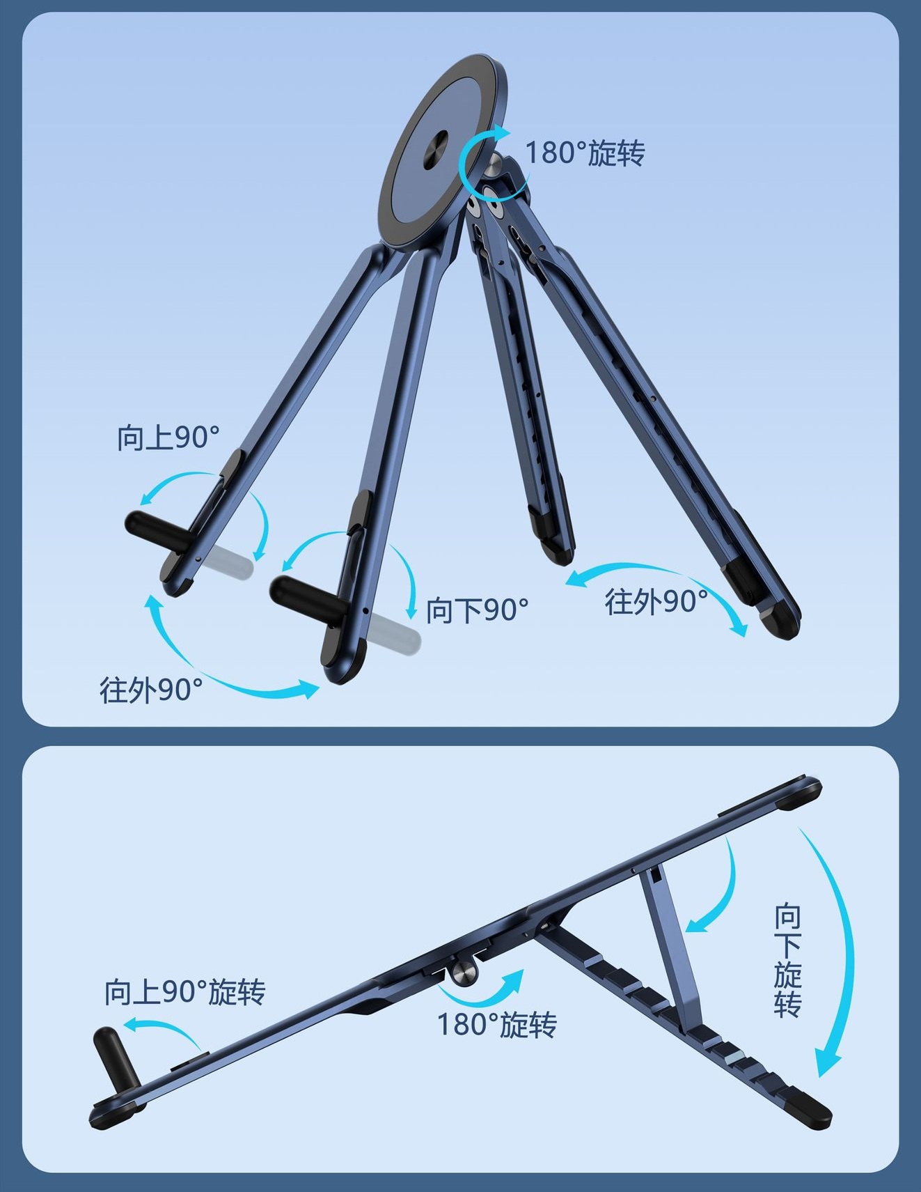 Multi function Magnetic Laptop stand