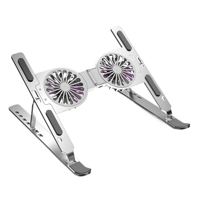 Foldable Laptop Stand with RGB Cooling Fan