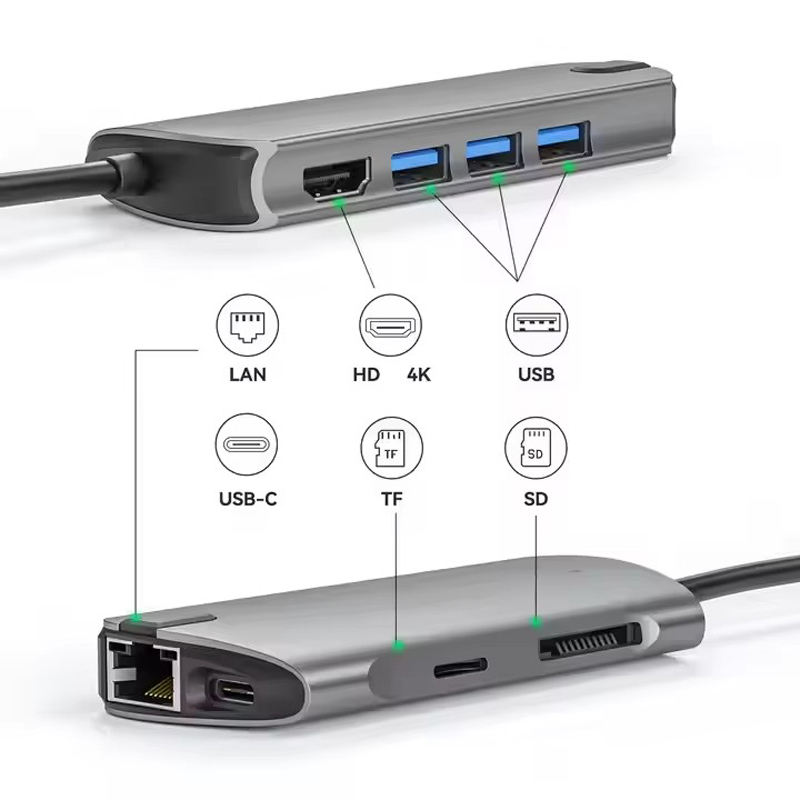 8 in 1 Type C docking station