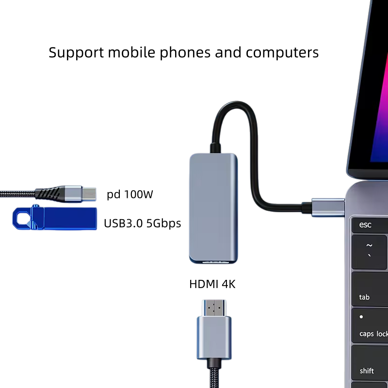 3 IN 1 Type C docking station