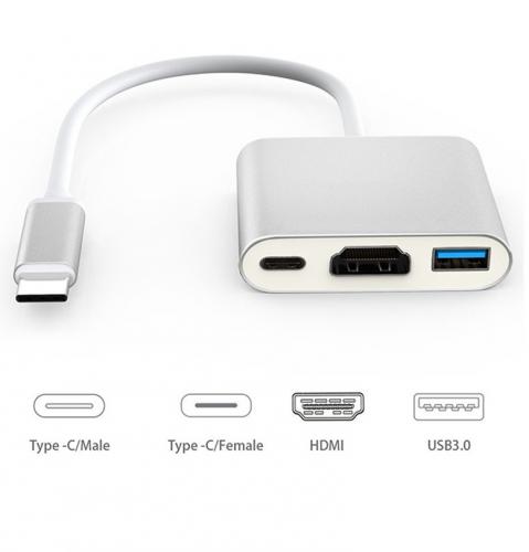 Type-c to HDMI 3 IN 1 Adapter